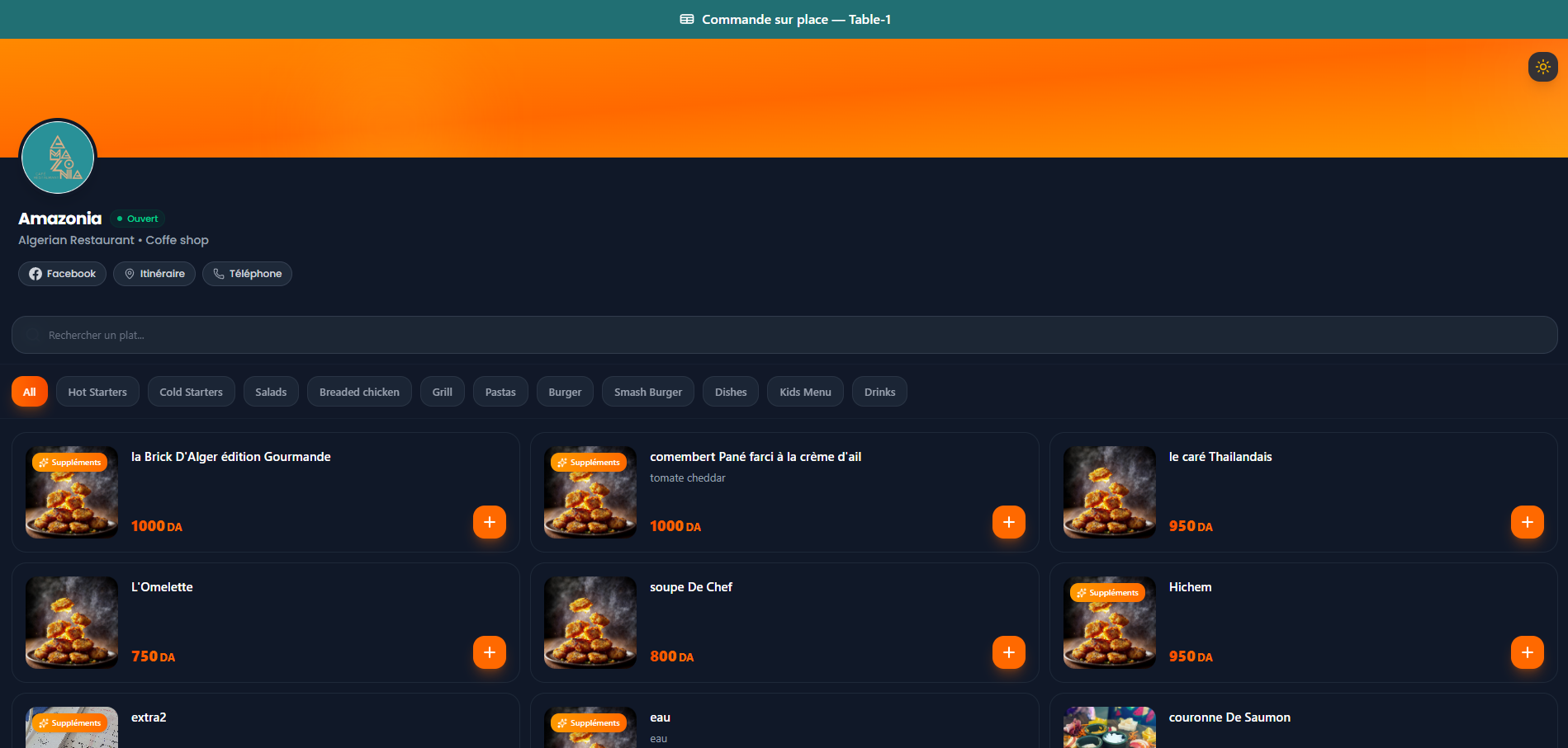 NResto Dark Dashboard